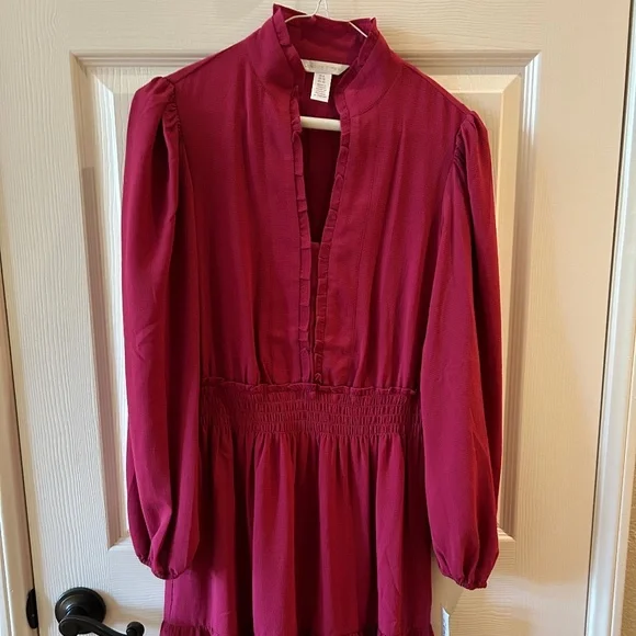 Dress, London Times, size 6, Color, ***   Dress is not red, Burgundy/Sangria - Picture 2 of 6